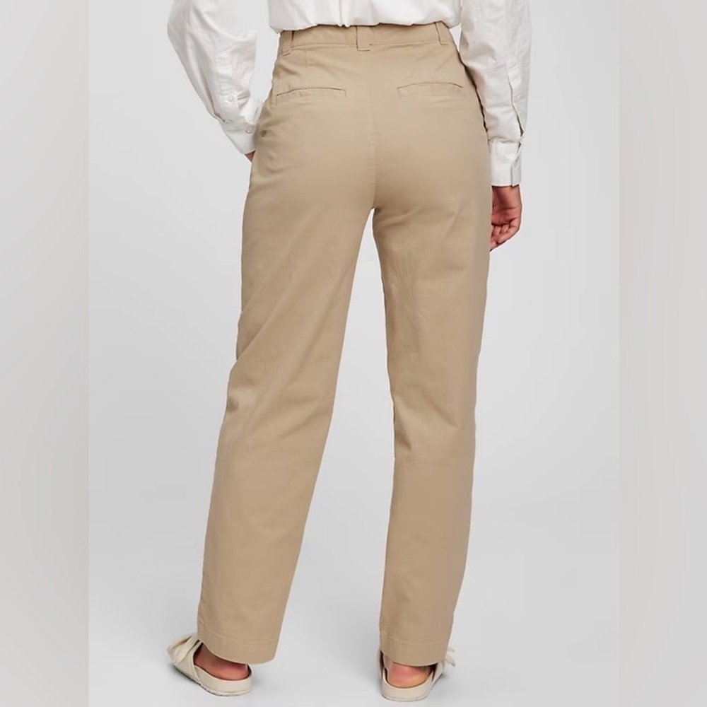 NWOT Gap Cream Mid-Rise Pants Size 6 - Picture 2 of 6